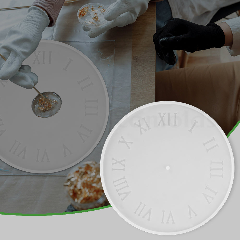 SILICOMOLDS - 12" CLOCK RESIN MOLD - URP074-RM